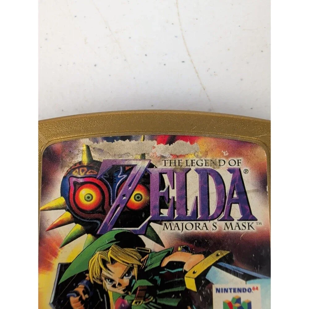 The Legend of Zelda Majora's Mask Nintendo 64 N64 Gold Cartridge Tested Working